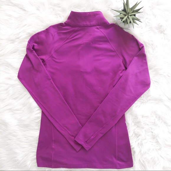 {SOLD} NIKE Pro Combat Quarter Zip Purple Medium - Picture 3 of 4